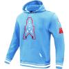 Pro Standard Mens NFL Retro Classics Brushed Back French Terry Pull Over Hoodie(University Blue)