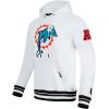 Pro Standard Mens NFL Retro Classics Brushed Back French Terry Pull Over Hoodie(White/Black)