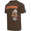 Pro Standard Mens NFL Retro Classics Taping Tee(Brown)