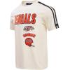 Pro Standard Mens NFL Retro Classics Taping Tee(Eggshell/ Black)