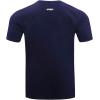 Pro Standard Mens NFL Retro Classics Taping Tee(Midnight Navy/Orange/Midnight Navy)