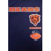 Pro Standard Mens NFL Retro Classics Taping Tee(Midnight Navy/Orange/Midnight Navy)
