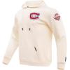 Pro Standard Mens NHL Classic Chenille Pull Over Hoodie(Eggshell)