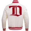 Pro Standard Mens NHL Retro Classics Satin Jacket(Eggshell/ Red)