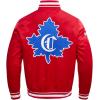 Pro Standard Mens NHL Retro Classics Satin Jacket(Red)