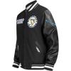 Pro Standard Mens NHL Retro Classics Varsity Jacket(Black)