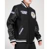 Pro Standard Mens NHL Retro Classics Varsity Jacket(Black)