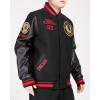 Pro Standard Mens NHL Retro Classics Varsity Jacket(Black/Red/Black)