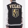 Pro Standard Mens NHL Retro Classics Varsity Jacket(Black/White)