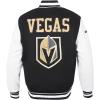 Pro Standard Mens NHL Retro Classics Varsity Jacket(Black/White)