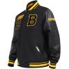 Pro Standard Mens NHL Retro Classics Varsity Jacket(Black/Yellow)