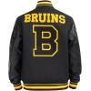 Pro Standard Mens NHL Retro Classics Varsity Jacket(Black/Yellow)