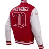 Pro Standard Mens NHL Retro Classics Varsity Jacket(Red/White)