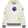 Pro Standard NBA boys Big Boys Nba Retro Classics Fleece Pull Over Hoodie(Eggshell/ Midnight Navy)