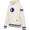 Pro Standard NBA boys Big Boys Nba Retro Classics Fleece Pull Over Hoodie(Eggshell/ Midnight Navy)