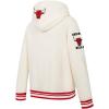 Pro Standard NBA boys Big Boys Nba Retro Classics Fleece Pull Over Hoodie(Eggshell/ Red)