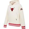 Pro Standard NBA boys Big Boys Nba Retro Classics Fleece Pull Over Hoodie(Eggshell/ Red)