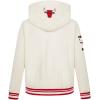 Pro Standard NBA boys Big Boys Nba Retro Classics Fleece Pull Over Hoodie(Eggshell/ Red)