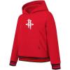Pro Standard NBA boys Big Boys Nba Retro Classics Fleece Pull Over Hoodie(Red/Black)