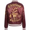 Pro Standard Womens NBA Old English Satin Jacket(Wine)