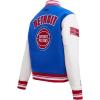 Pro Standard Womens NBA Retro Classics Varsity Jacket(Royal Blue/Red)