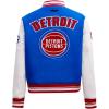 Pro Standard Womens NBA Retro Classics Varsity Jacket(Royal Blue/Red)