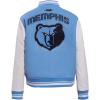 Pro Standard Womens NBA Retro Classics Varsity Jacket(University Blue/White)