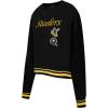 Pro Standard Womens NFL Retro Classics Brushed Back French Terry Crewneck Sweatshirt(Black/Yellow)
