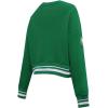 Pro Standard Womens NFL Retro Classics Brushed Back French Terry Crewneck Sweatshirt(Kelly Green)