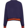 Pro Standard Womens NFL Retro Classics Brushed Back French Terry Crewneck Sweatshirt(Midnight Navy/Orange/Midnight Navy)