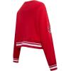 Pro Standard Womens NFL Retro Classics Brushed Back French Terry Crewneck Sweatshirt(Red)