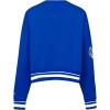 Pro Standard Womens NFL Retro Classics Brushed Back French Terry Crewneck Sweatshirt(Royal Blue)