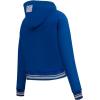 Pro Standard Womens NFL Retro Classics Brushed Back French Terry Cropped Pullover Hoodie(Dodger Blue)