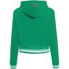 Pro Standard Womens NFL Retro Classics Brushed Back French Terry Cropped Pullover Hoodie(Kelly Green)