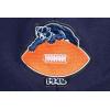 Pro Standard Womens NFL Retro Classics Brushed Back French Terry Cropped Pullover Hoodie(Midnight Navy/Orange/Midnight Navy)