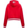 Pro Standard Womens NFL Retro Classics Brushed Back French Terry Cropped Pullover Hoodie(Red)