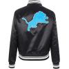 Pro Standard Womens NFL Retro Classics Satin Jacket(Black)