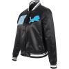 Pro Standard Womens NFL Retro Classics Satin Jacket(Black)
