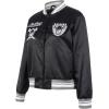 Pro Standard Womens NFL Retro Classics Satin Jacket(Black/Gray)