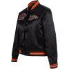 Pro Standard Womens NFL Retro Classics Satin Jacket(Black/Orange)