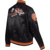 Pro Standard Womens NFL Retro Classics Satin Jacket(Black/Orange)
