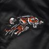 Pro Standard Womens NFL Retro Classics Satin Jacket(Black/Orange)