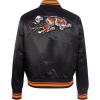 Pro Standard Womens NFL Retro Classics Satin Jacket(Black/Orange)