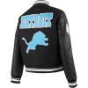 Pro Standard Womens NFL Retro Classics Varsity Jacket(Black)