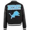 Pro Standard Womens NFL Retro Classics Varsity Jacket(Black)