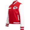 Pro Standard Womens NFL Retro Classics Varsity Jacket(Red/White)