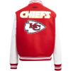 Pro Standard Womens NFL Retro Classics Varsity Jacket(Red/White)
