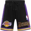 Mens NBA Retro Classics Athletic Short(Black/Purple/Yellow)