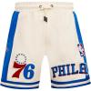 Mens NBA Retro Classics Athletic Short(Eggshell/Royal Blue)
