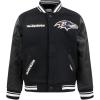 Pro Standard Big Boys NFL Retro Classics Varsity Jacket(Black)